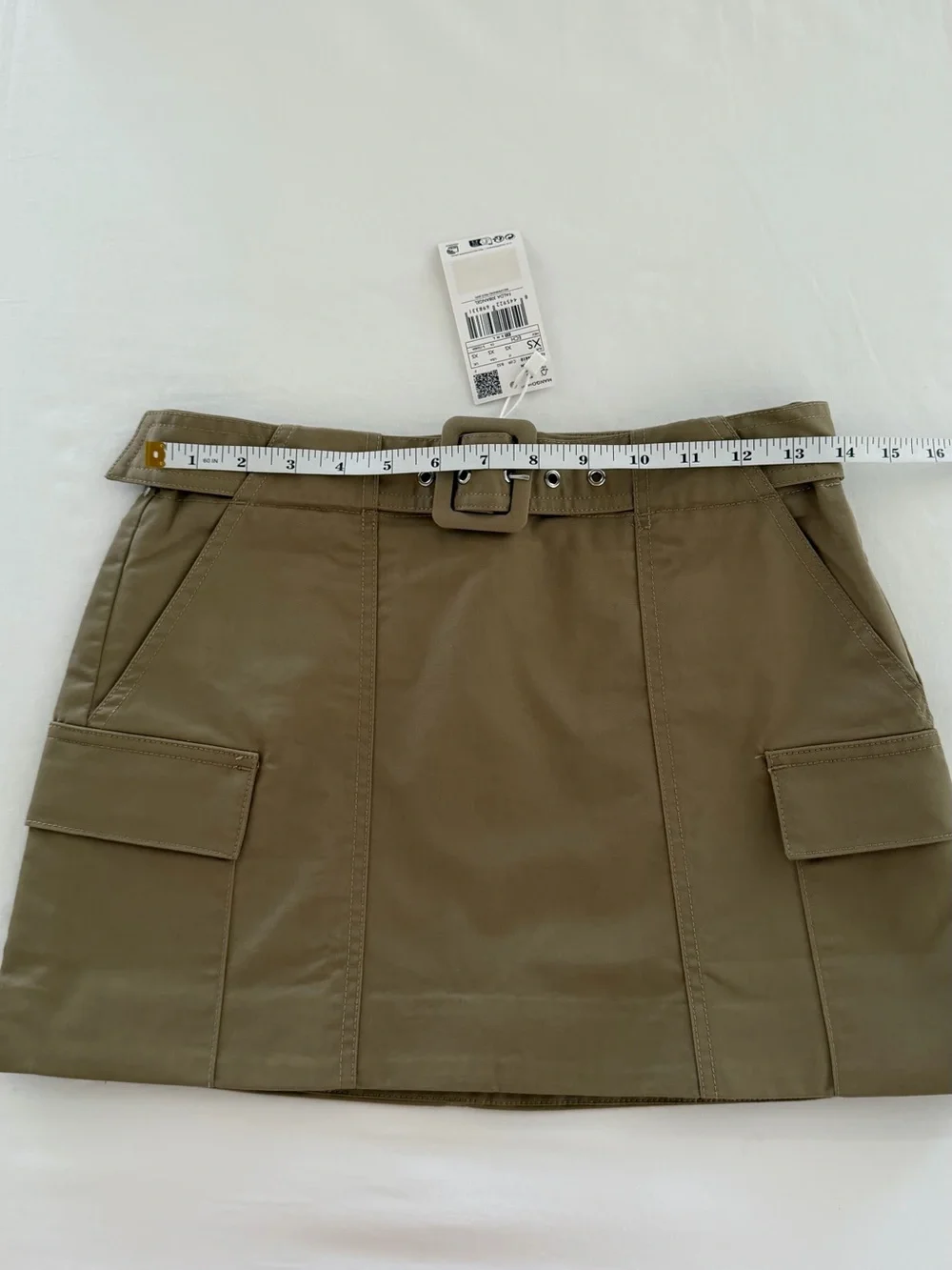 Mango Cargo Mini-Skirt With Belt - Picture 13 of 14